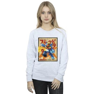 Absolute Cult Disney Big Hero 6 Baymax Fred Sweatshirt - Sport Grey Absolute Cult Disney Big Hero 6 Baymax Fred Sweatshirt - Sport Grey