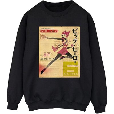 Absolute Cult Disney Big Hero 6 Baymax Honey Lemon Navy Blue Sweatshirt - Women Absolute Cult Disney Big Hero 6 Baymax Honey Lemon Navy Blue Sweatshirt - Women