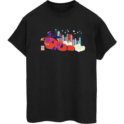 Absolute Cult Disney Big Hero 6 Baymax Hiro Bridge Boyfriend T-Shirt Absolute Cult Disney Big Hero 6 Baymax Hiro Bridge Boyfriend T-Shirt
