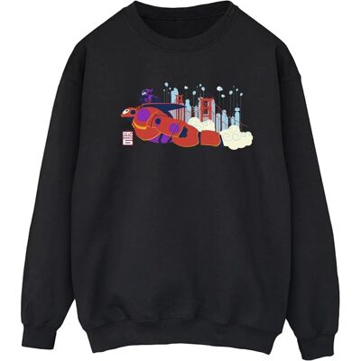 Absolute Cult Disney Big Hero 6 Baymax Hiro Bridge Sweatshirt - Sweatshirt Absolute Cult Disney Big Hero 6 Baymax Hiro Bridge Sweatshirt - Sweatshirt
