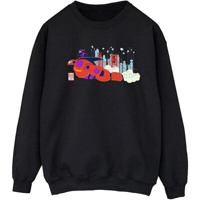 Absolute Cult Disney Big Hero 6 Baymax Hiro Bridge Sweatshirt - Sweatshirt Absolute Cult Disney Big Hero 6 Baymax Hiro Bridge Sweatshirt - Sweatshirt