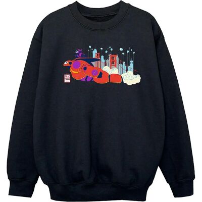 Absolute Cult Disney Big Hero 6 Baymax Hiro Pont Sweatshirt - Sweatshirt Absolute Cult Disney Big Hero 6 Baymax Hiro Pont Sweatshirt - Sweatshirt