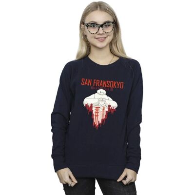Absolute Cult Disney Big Hero 6 Baymax Navy Blue Sweatshirt - Sweatshirt Absolute Cult Disney Big Hero 6 Baymax Navy Blue Sweatshirt - Sweatshirt