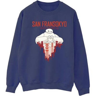 Absolute Cult Disney Baymax Big Hero 6 Navy Blue Sweatshirt Absolute Cult Disney Baymax Big Hero 6 Navy Blue Sweatshirt