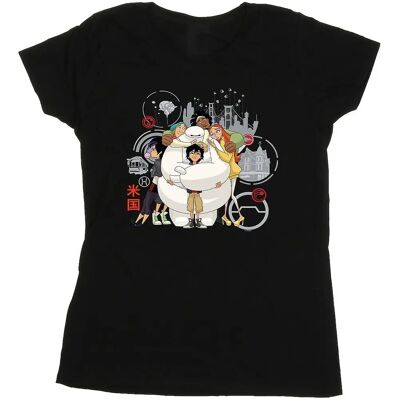 Absolute Cult Disney Big Hero 6 Baymax Group Hug T-Shirt - T-Shirt Absolute Cult Disney Big Hero 6 Baymax Group Hug T-Shirt - T-Shirt
