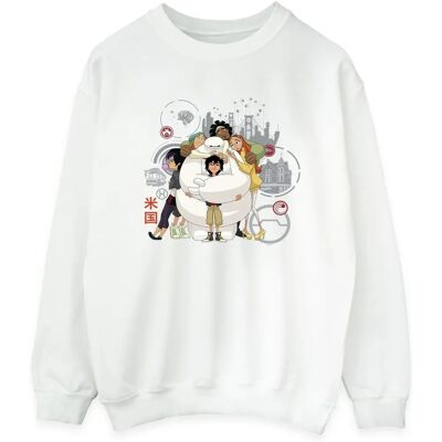 Absolute Cult Disney Big Hero 6 Baymax Group Hug Sweatshirt - Sweatshirt Absolute Cult Disney Big Hero 6 Baymax Group Hug Sweatshirt - Sweatshirt