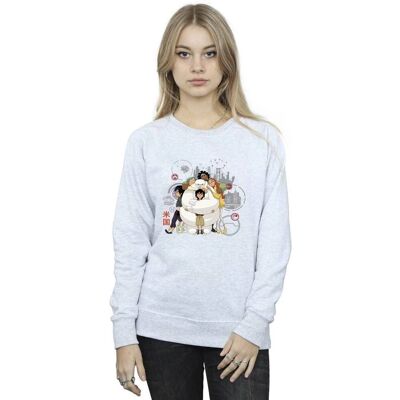 Disney Women's Big Hero 6 Baymax Group Hug Sweatshirt - Sweatshirt Disney Women's Big Hero 6 Baymax Group Hug Sweatshirt - Sweatshirt