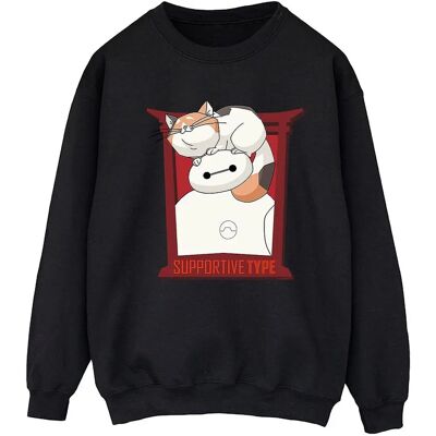 Absolute Cult Disney Big Hero 6 Baymax Navy Blue Sweatshirt - Women Absolute Cult Disney Big Hero 6 Baymax Navy Blue Sweatshirt - Women