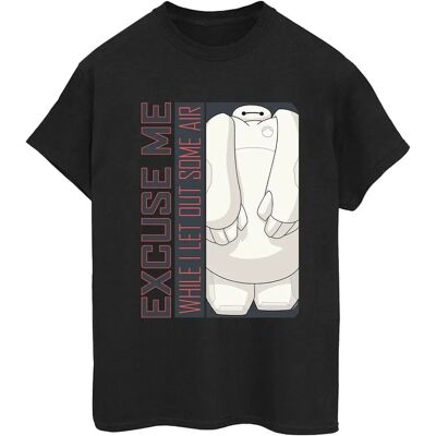 Absolute Cult Disney Big Hero 6 Baymax Black Boyfriend T-Shirt Absolute Cult Disney Big Hero 6 Baymax Black Boyfriend T-Shirt