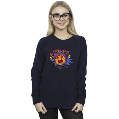 Absolute Cult Disney Women's Big Hero 6 Baymax Hiro Angry Manga Sweatshirt - Navy Blue Absolute Cult Disney Women's Big Hero 6 Baymax Hiro Angry Manga Sweatshirt - Navy Blue