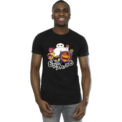 Absolute Cult Disney T-shirt Manga Big Hero 6 Baymax Groupe - T-Shirt Absolute Cult Disney T-shirt Manga Big Hero 6 Baymax Groupe - T-Shirt