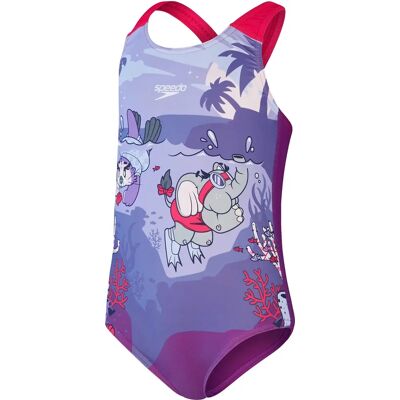 Speedo Lila Learn To Swim Racerback Baddräkt - Baddräkt Speedo Lila Learn To Swim Racerback Baddräkt - Baddräkt