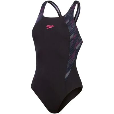 Speedo Kvinnor Hyperboom Splice Muscleback svart/rosa Speedo Kvinnor Hyperboom Splice Muscleback svart/rosa