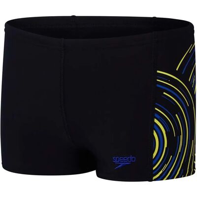 Speedo Aquashort Plastisol Noir/Bleu - Maillot pour 13-14 ans - Publicité Speedo Aquashort Plastisol Noir/Bleu - Maillot pour 13-14 ans - Publicité