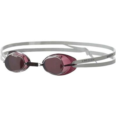 Speedo Swedish Mirrored Goggles - Smoke / Silver - Racing - Swim Goggles Speedo Swedish Mirrored Goggles - Smoke / Silver - Racing - Swim Goggles