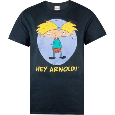 Nickelodeon Hey Arnold S Black T-Shirt Nickelodeon Hey Arnold S Black T-Shirt