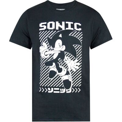 Maglietta Poster Giapponese Sonic The Hedgehog Uomo - Maglietta Maglietta Poster Giapponese Sonic The Hedgehog Uomo - Maglietta