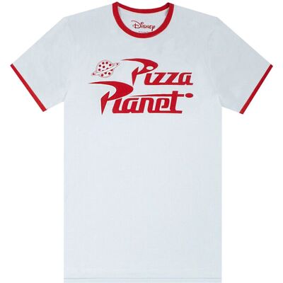 Toy Story Mens Ringer Pizza Planet T-Shirt - T-Shirt Toy Story Mens Ringer Pizza Planet T-Shirt - T-Shirt