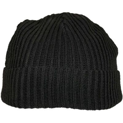 Build Your Brand Womens/Ladies Fisherman Beanie - Black Build Your Brand Womens/Ladies Fisherman Beanie - Black