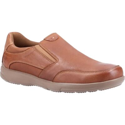 Hush Puppies Aaron Leren Schoen - Instap - Bruin - Schoenen Hush Puppies Aaron Leren Schoen - Instap - Bruin - Schoenen