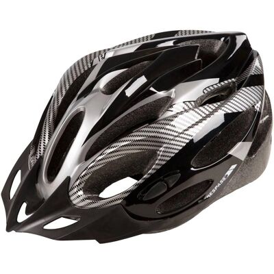 Trespass Crankster Cycling Helmet - Black S/M - Unisex Trespass Crankster Cycling Helmet - Black S/M - Unisex