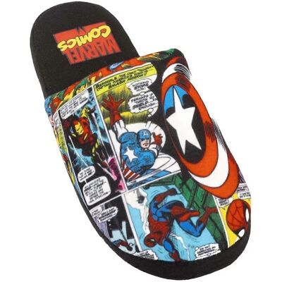Marvel Avengers Multicoloured Slip-On Slippers - Men's Marvel Avengers Multicoloured Slip-On Slippers - Men's