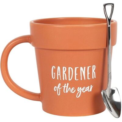 Something Different Jardinier de l'Année Mug Pot de Fleur Orange - Mug Pot de Plante - Publicité Something Different Jardinier de l'Année Mug Pot de Fleur Orange - Mug Pot de Plante - Publicité