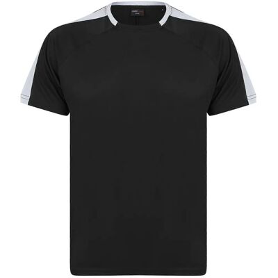 Finden & Hales Unisex Adult Team T-Shirt - Black/White - 3XL - T-Shirt Finden & Hales Unisex Adult Team T-Shirt - Black/White - 3XL - T-Shirt
