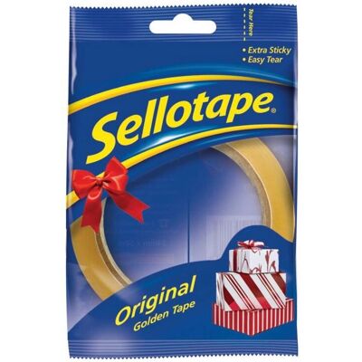 Pertemba FR - Sellotape Yellow - 50m x 24mm - Sellotape Pertemba FR - Sellotape Yellow - 50m x 24mm - Sellotape