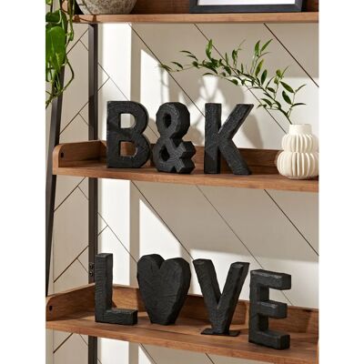Next Bronx - Buchstaben-Monogramm - Holzoptik - Stern - Dekoration Next Bronx - Buchstaben-Monogramm - Holzoptik - Stern - Dekoration