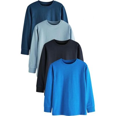 NEXT - Langarm T-Shirt aus Baumwolle - 4er-Pack - 110 cm NEXT - Langarm T-Shirt aus Baumwolle - 4er-Pack - 110 cm