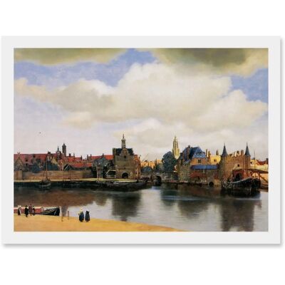 Artery8 - Johannes Vermeer View Of Delft - A4 - Framed - Wall Art Print Artery8 - Johannes Vermeer View Of Delft - A4 - Framed - Wall Art Print