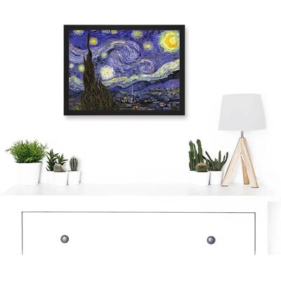 Artery8 - Starry Night Swirl 1888 - A4 - Wall Art Artery8 - Starry Night Swirl 1888 - A4 - Wall Art