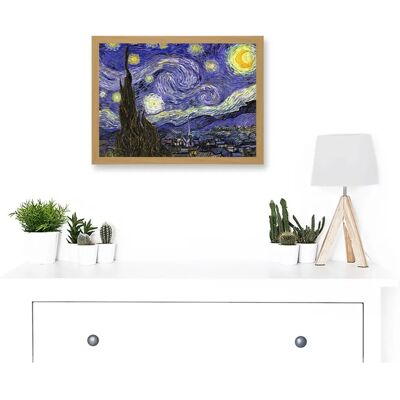 Artery8 - Starry Night A4 - Framed Wall Art Artery8 - Starry Night A4 - Framed Wall Art