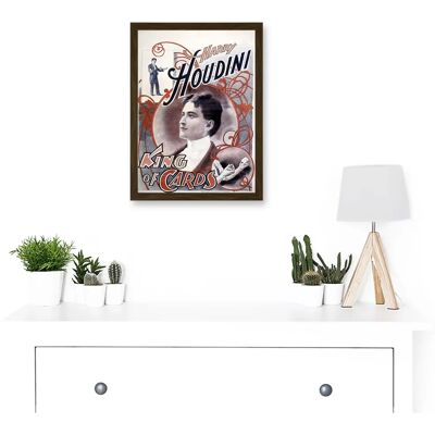 Artery8 - Harry Houdini The Magician - A4 - Framed Wall Art Print Artery8 - Harry Houdini The Magician - A4 - Framed Wall Art Print
