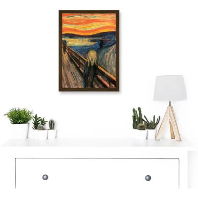 Artery8 - Edvard Munch The Scream - A4 - Framed Wall Art Print Artery8 - Edvard Munch The Scream - A4 - Framed Wall Art Print