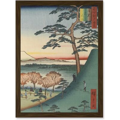 Artery8 - Fuji Meguro Views of Edo Hiroshige Woodblock A4 - Wall Art Print Artery8 - Fuji Meguro Views of Edo Hiroshige Woodblock A4 - Wall Art Print