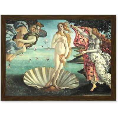 Artery8 - Birth Of Venus Botticelli - A4 - Framed - Wall Art Print Artery8 - Birth Of Venus Botticelli - A4 - Framed - Wall Art Print