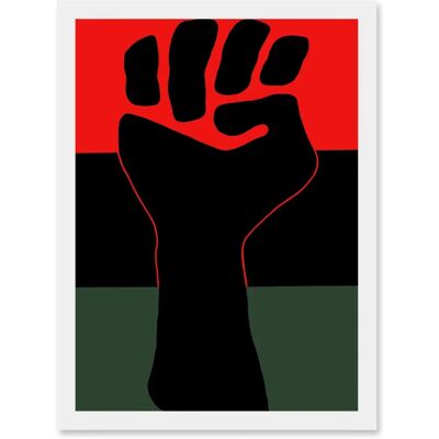 Artery8 Political Civil Rights Black Power Fist - A4 - Framed - African American - art print Artery8 Political Civil Rights Black Power Fist - A4 - Framed - African American - art print
