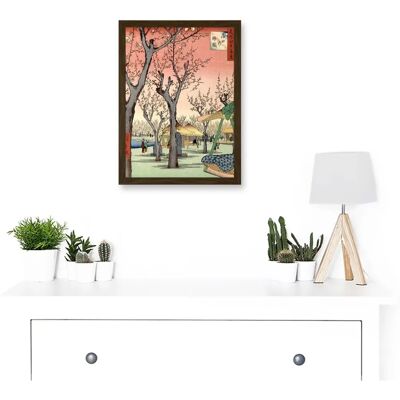 Artery8 - Japan Woodblock Cherry Blossom - A4 - Framed Wall Art Artery8 - Japan Woodblock Cherry Blossom - A4 - Framed Wall Art