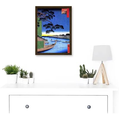 Artery8 - Utagawa Hiroshige Japan Pine - A4 - Artwork Artery8 - Utagawa Hiroshige Japan Pine - A4 - Artwork