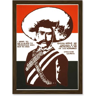 Artery8 - Mexico Zapata Revolutionary Martyr - A4 - Framed - Wall Art Print Artery8 - Mexico Zapata Revolutionary Martyr - A4 - Framed - Wall Art Print