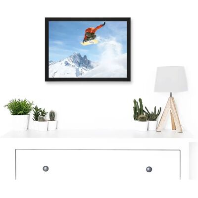 Artery8 - Alps Jump Air A4 Art Framed - A4 - Blk - Wall Art Print Artery8 - Alps Jump Air A4 Art Framed - A4 - Blk - Wall Art Print