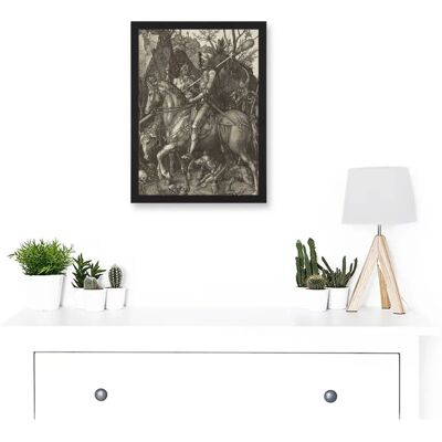 Artery8 - Albrecht Durer Knight Death Devil - A4 - Black - Art Print Artery8 - Albrecht Durer Knight Death Devil - A4 - Black - Art Print