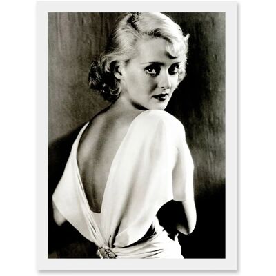 Artery8 - Bette Davis - A4 - Framed - Wall Art Print Artery8 - Bette Davis - A4 - Framed - Wall Art Print