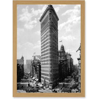 Artery8 - Flat Iron Bldg NY 1903 - Framed - A4 - Wall print Artery8 - Flat Iron Bldg NY 1903 - Framed - A4 - Wall print