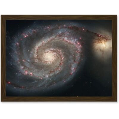 Artery8 - Space Photo Hubble Whirlpool Galaxy M51 - Wall Art Artery8 - Space Photo Hubble Whirlpool Galaxy M51 - Wall Art