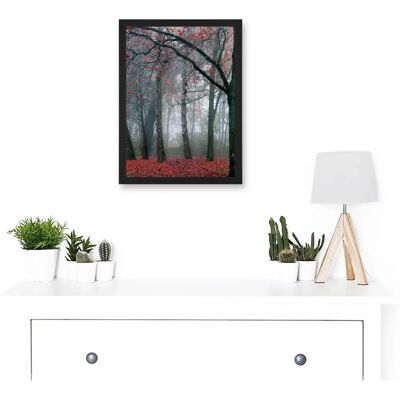 Artery8 - Nature Forest Tree Red A4 Artwork - Red - A4 - Art Print Artery8 - Nature Forest Tree Red A4 Artwork - Red - A4 - Art Print