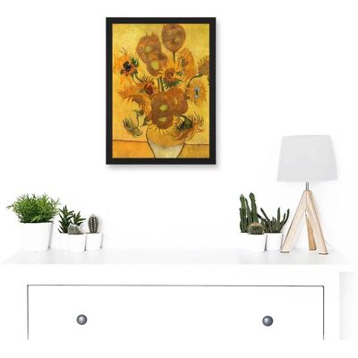Artery8 - Van Gogh Sunflowers A4 - Framed - Wall Art Print Artery8 - Van Gogh Sunflowers A4 - Framed - Wall Art Print