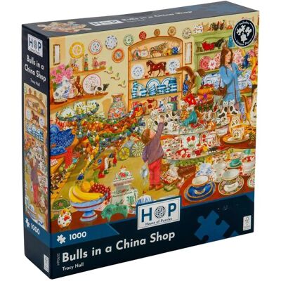 HOP - Taureaux Dans Un Magasin De Chine - Puzzle HOP - Taureaux Dans Un Magasin De Chine - Puzzle